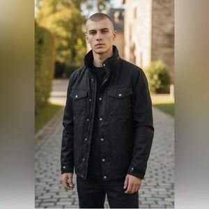 Standard Issue Grenade Fatigue Project Men’s Coat Size Small Black